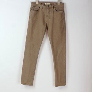 Madewell Athletic Slim Jeans Olive Green Khaki - 32 x 32